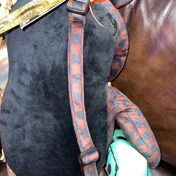 Sprayground plush velvet money teddy bear backpack - Picture 3 of 11